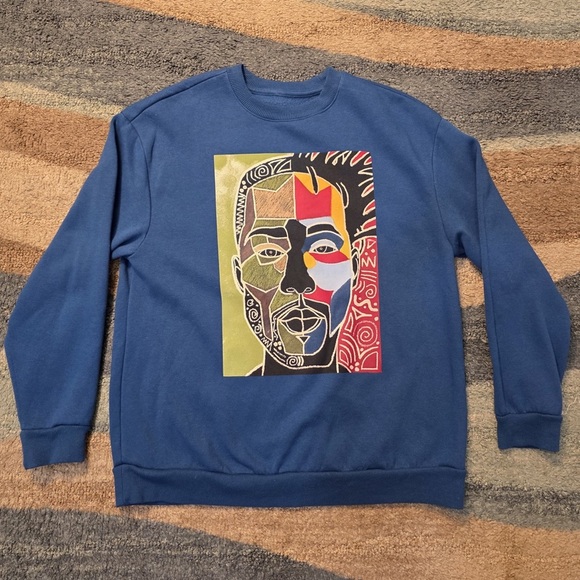 Black History Month Hbcu Design Challenge Teal Sweatshirt Size M - Picture 1 of 7